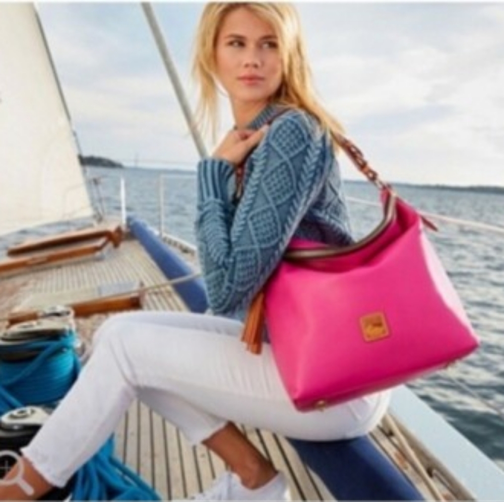 Dooney & Bourke Pink Leather Shoulder Bag